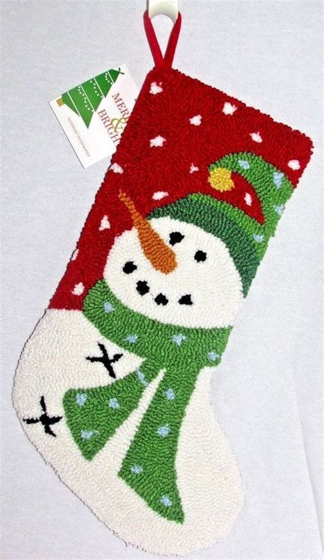 hooked christmas stocking|More.